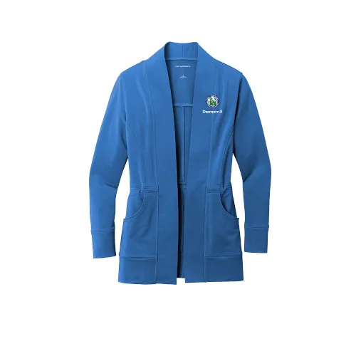 LK825  Port Authority® Ladies Microterry Cardigan