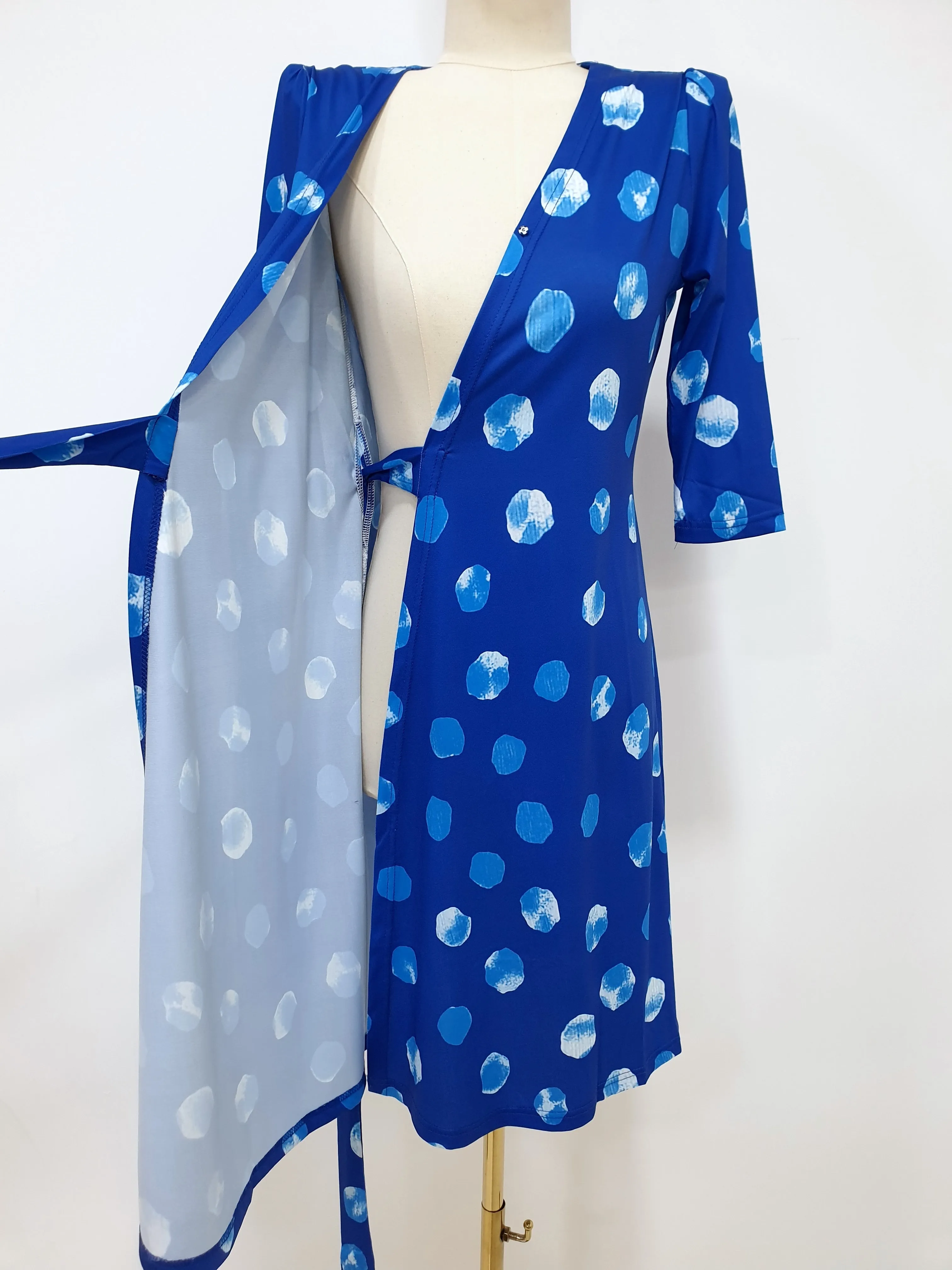 MADEBYFER Azure Wrap Dress