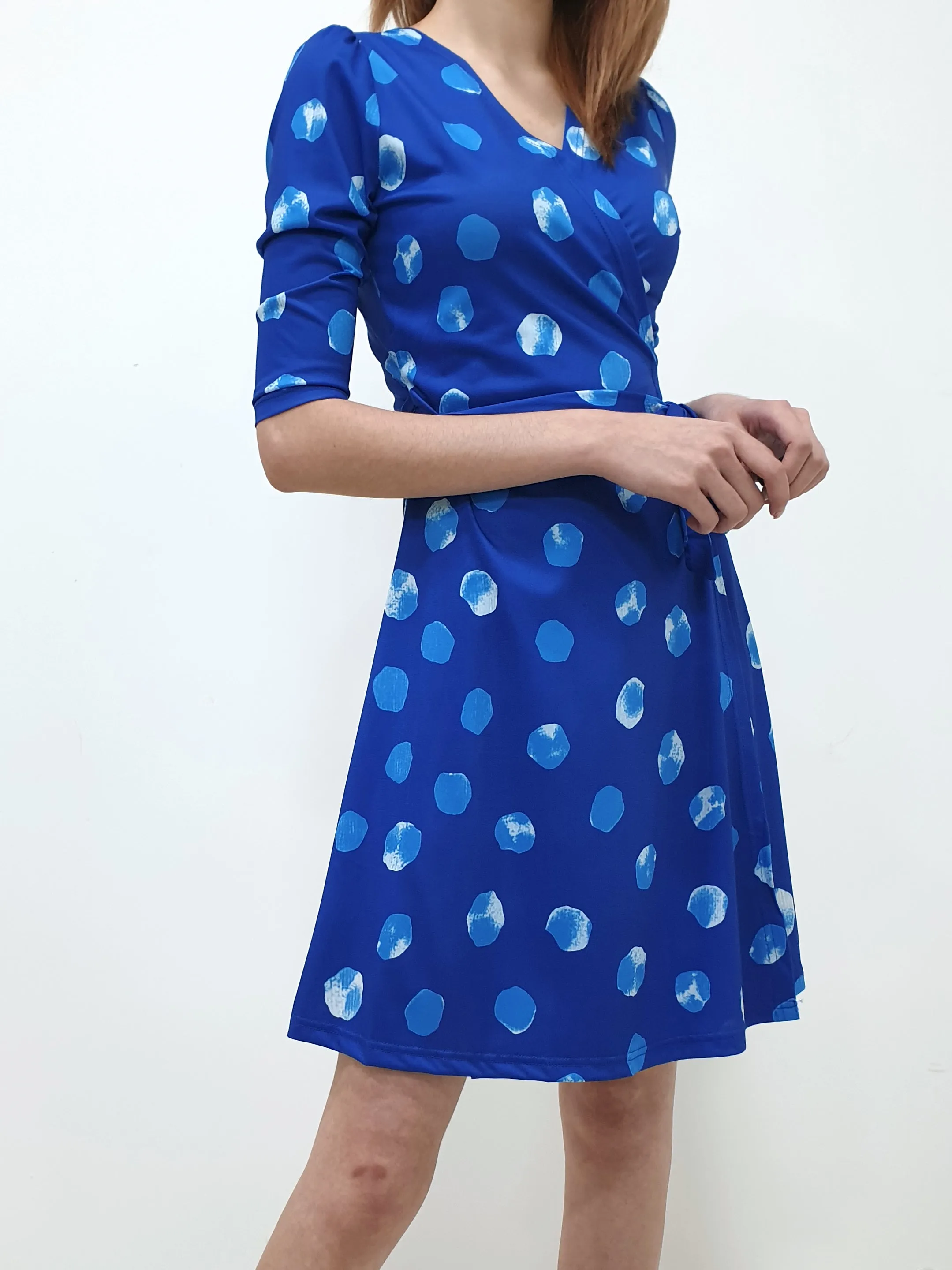 MADEBYFER Azure Wrap Dress