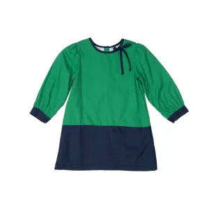 Marie Green & Navy Color Block Dress