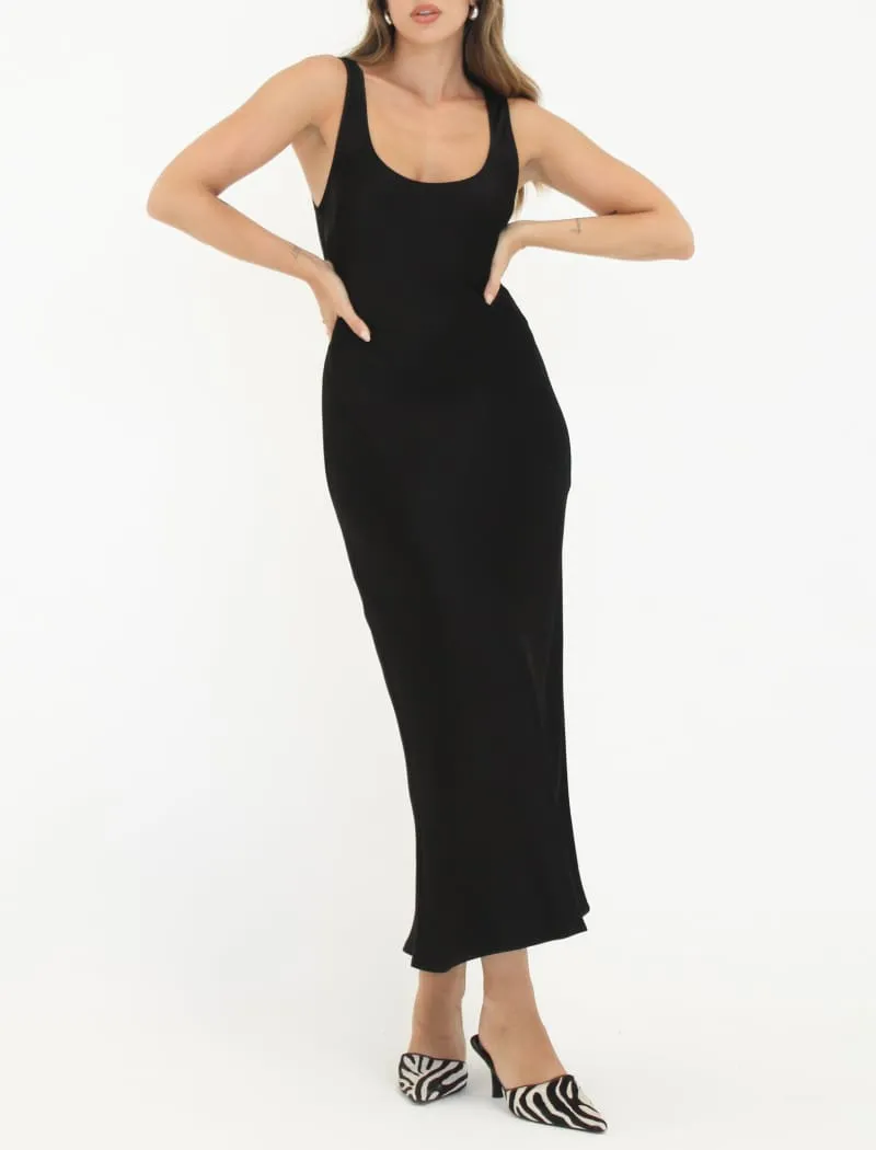 Market Midi Dress | Black