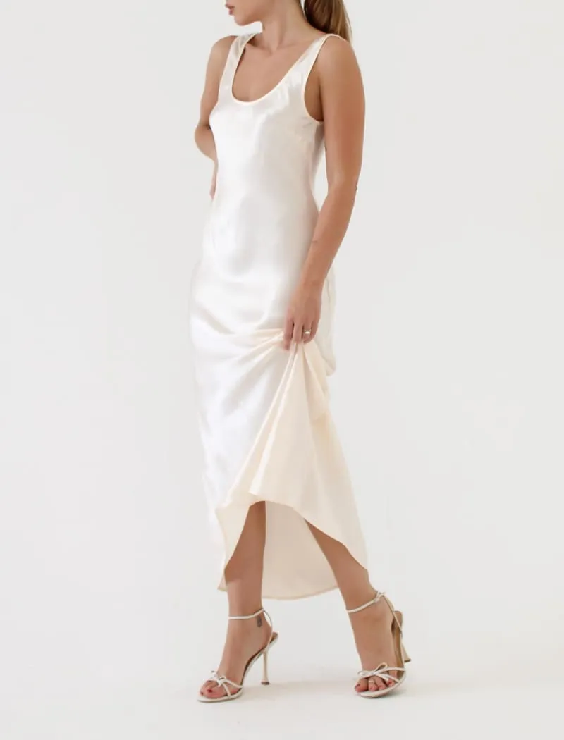 Market Midi Dress | Ivory