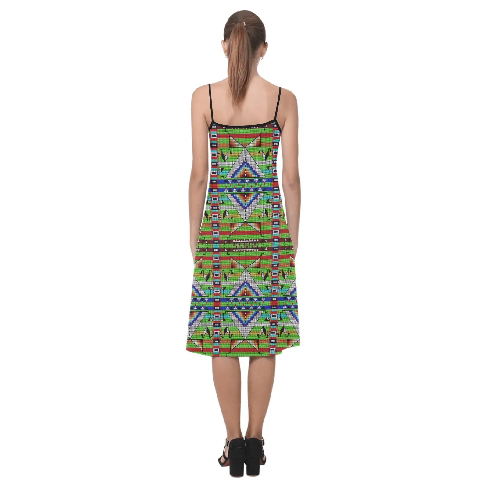 Medicine Blessing Lime Green Alcestis Slip Dress (Model D05)