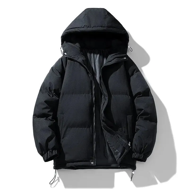 Men's Hoodie Padded Coat Thickened Cotton-padded Clothes Loose Casual Cotton-padded Jacket