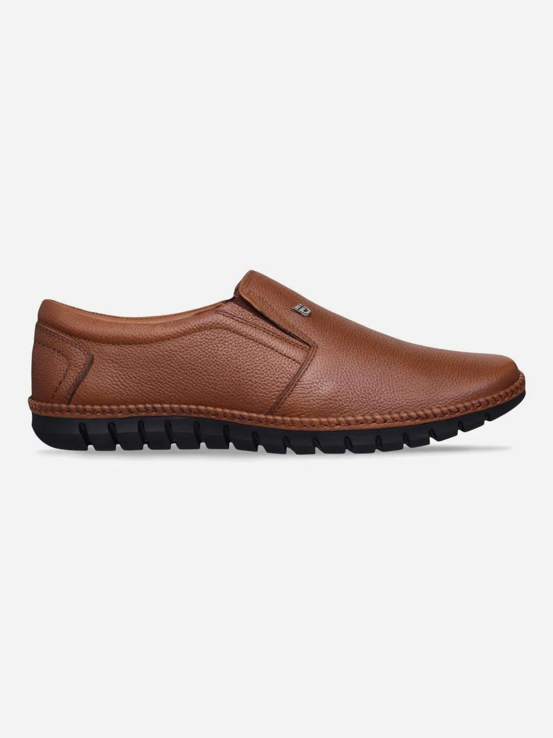 Men's Tan Comfort Fit Semi Formal Slip On (ID2071)