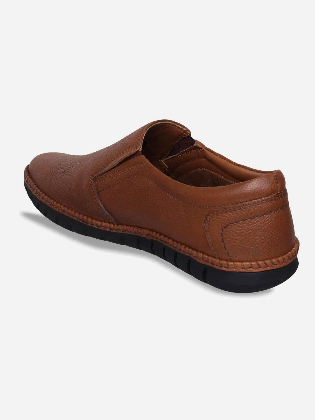 Men's Tan Comfort Fit Semi Formal Slip On (ID2071)