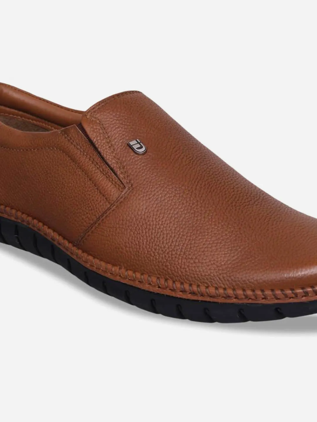 Men's Tan Comfort Fit Semi Formal Slip On (ID2071)