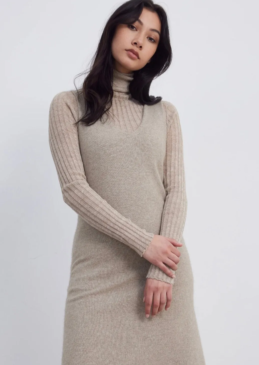 Merino Midi Cashew