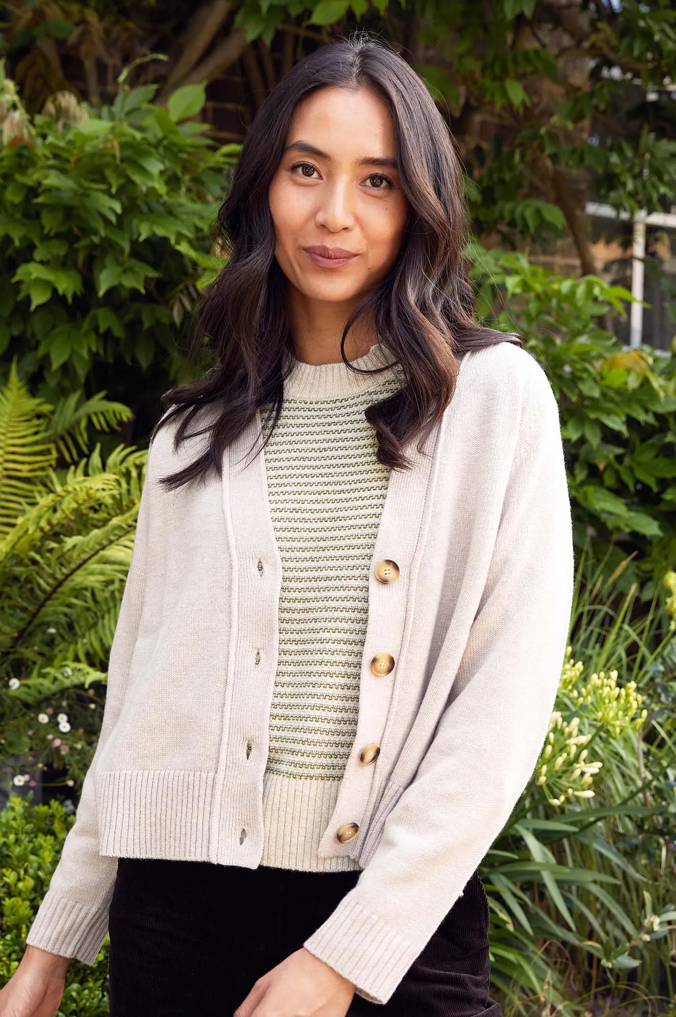 Merino Wool Swing Cardigan | Oat