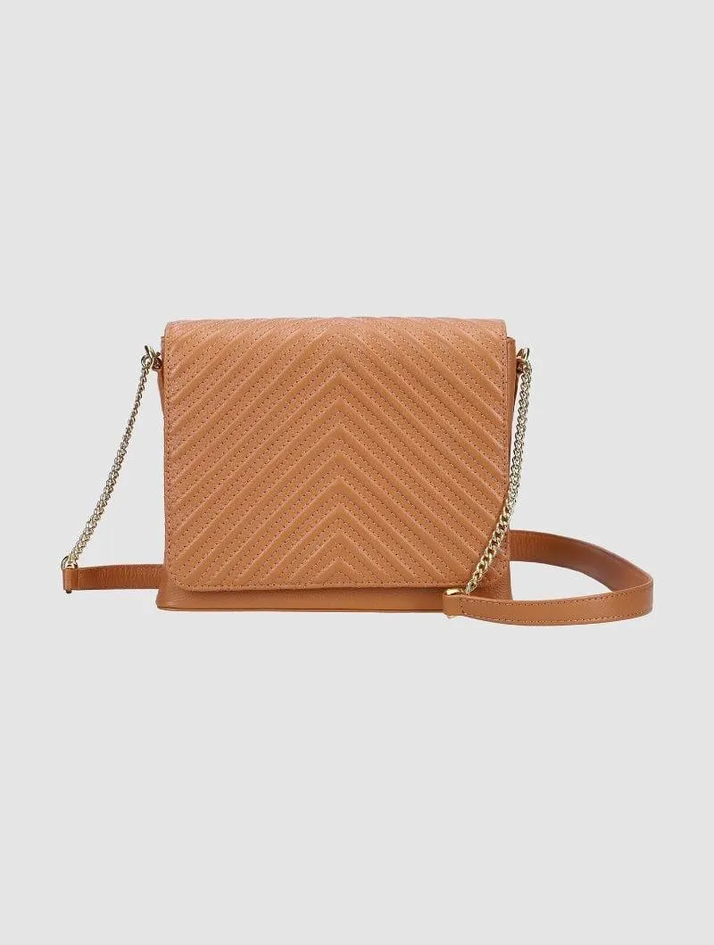 mjafferjees - Tan Crossbody Bag