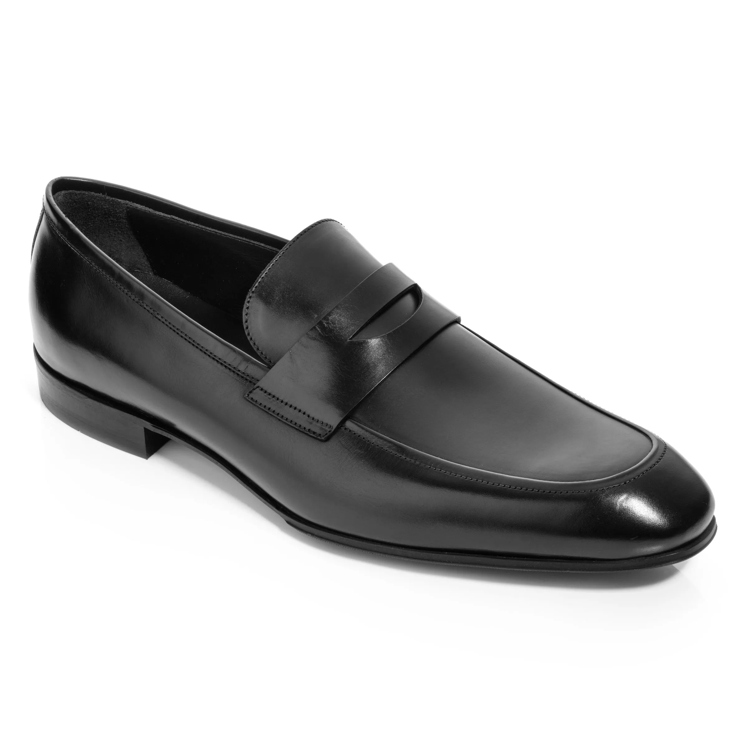 Munroe Black Shiny Calf Loafer