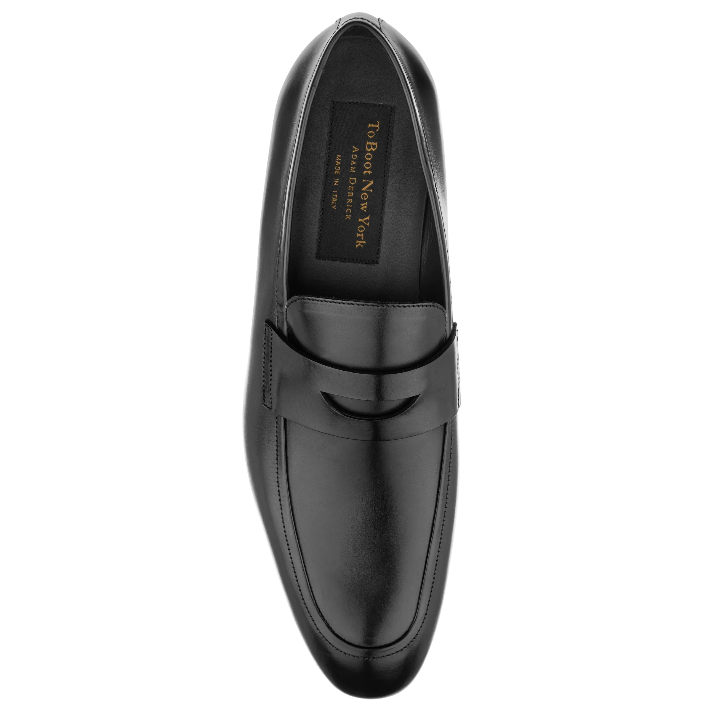 Munroe Black Shiny Calf Loafer