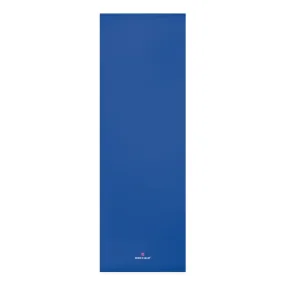 Navy Blue Foam Yoga Mat, Dark Blue Solid Color Best Lightweight 0.25" thick Mat - Printed in USA (Size: 24″x72")