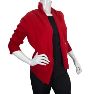 Neiman Marcus The Cashmere Collection Red Cardigan