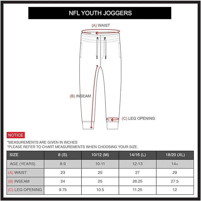 NFL Official Youth Super Soft Game Day Jogger Sweatpants|San Francisco 49ers