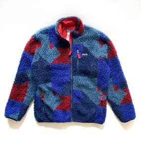 Patagonia Fall ‘14 Deep Pile Blocks Glass Retro X Fleece Cardigan Jacket