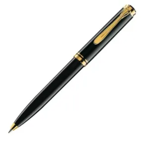 Pelikan Souveran K800 Ball Pen - Black with Gold Trim