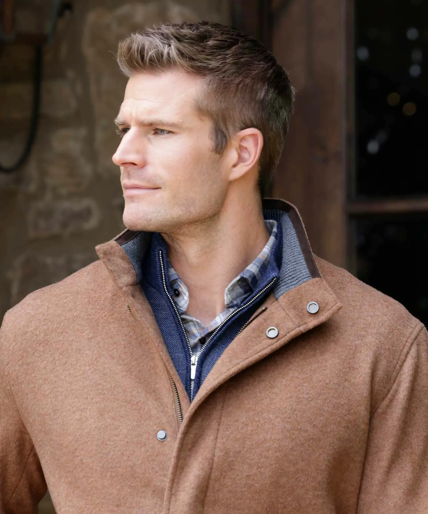 Peter Millar Fleece City Coat