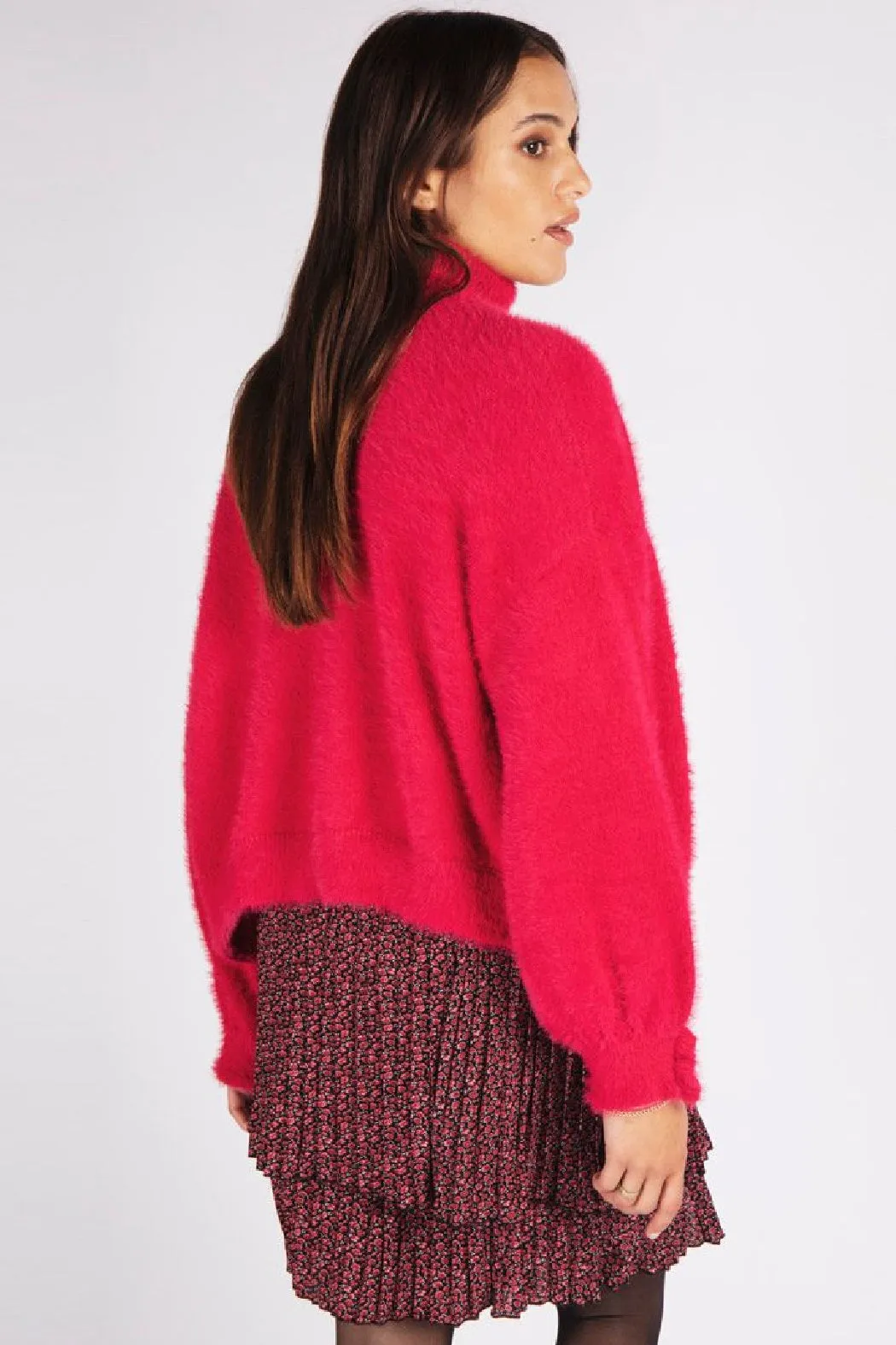 Pink Cuff Cardigan