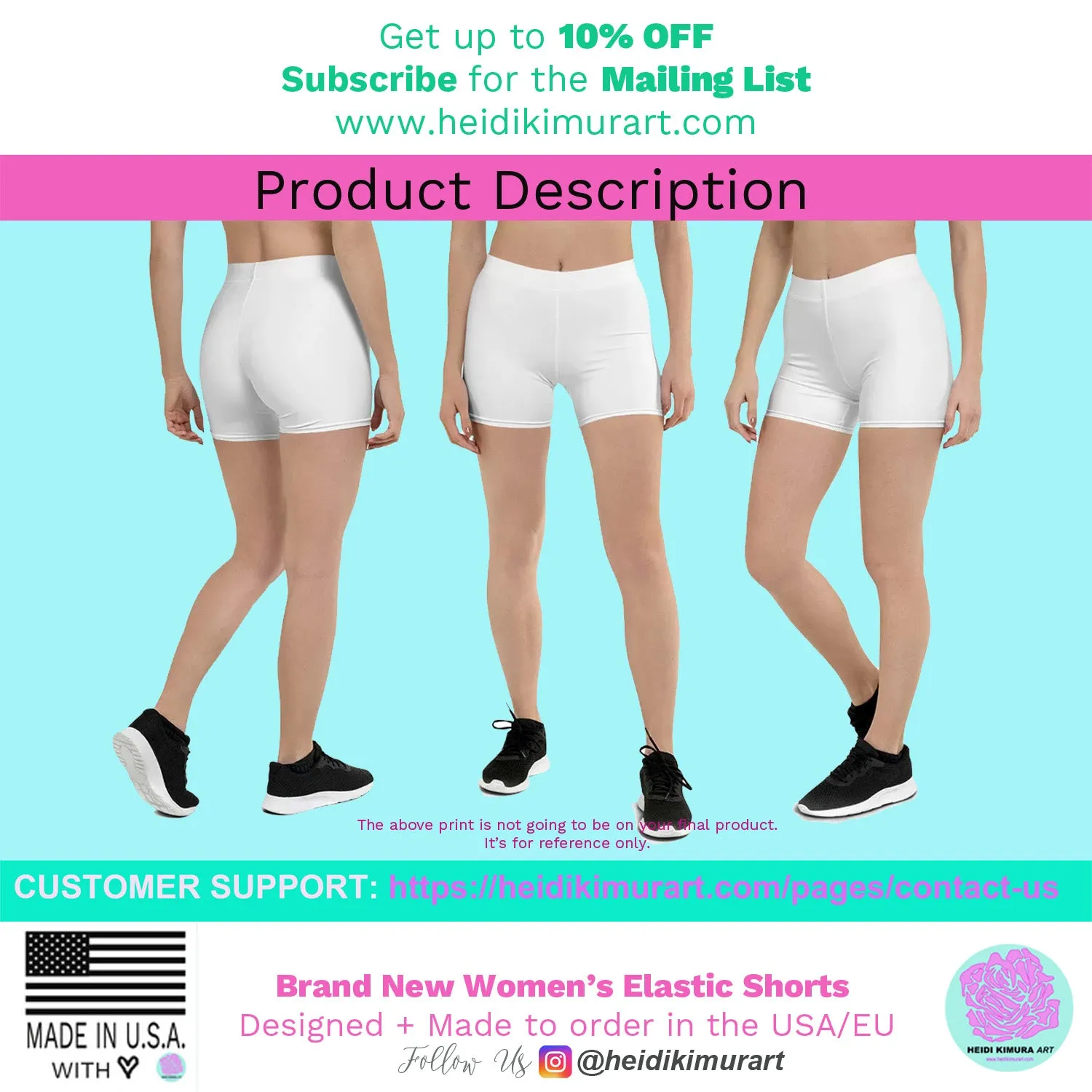 Pink Solid Color Women's Shorts, Cute Pastel Light Pink Ladies' Shorts-Made in USA/EU/MX