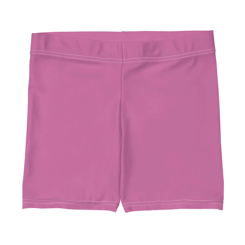 Pink Solid Color Women's Shorts, Cute Pastel Light Pink Ladies' Shorts-Made in USA/EU/MX