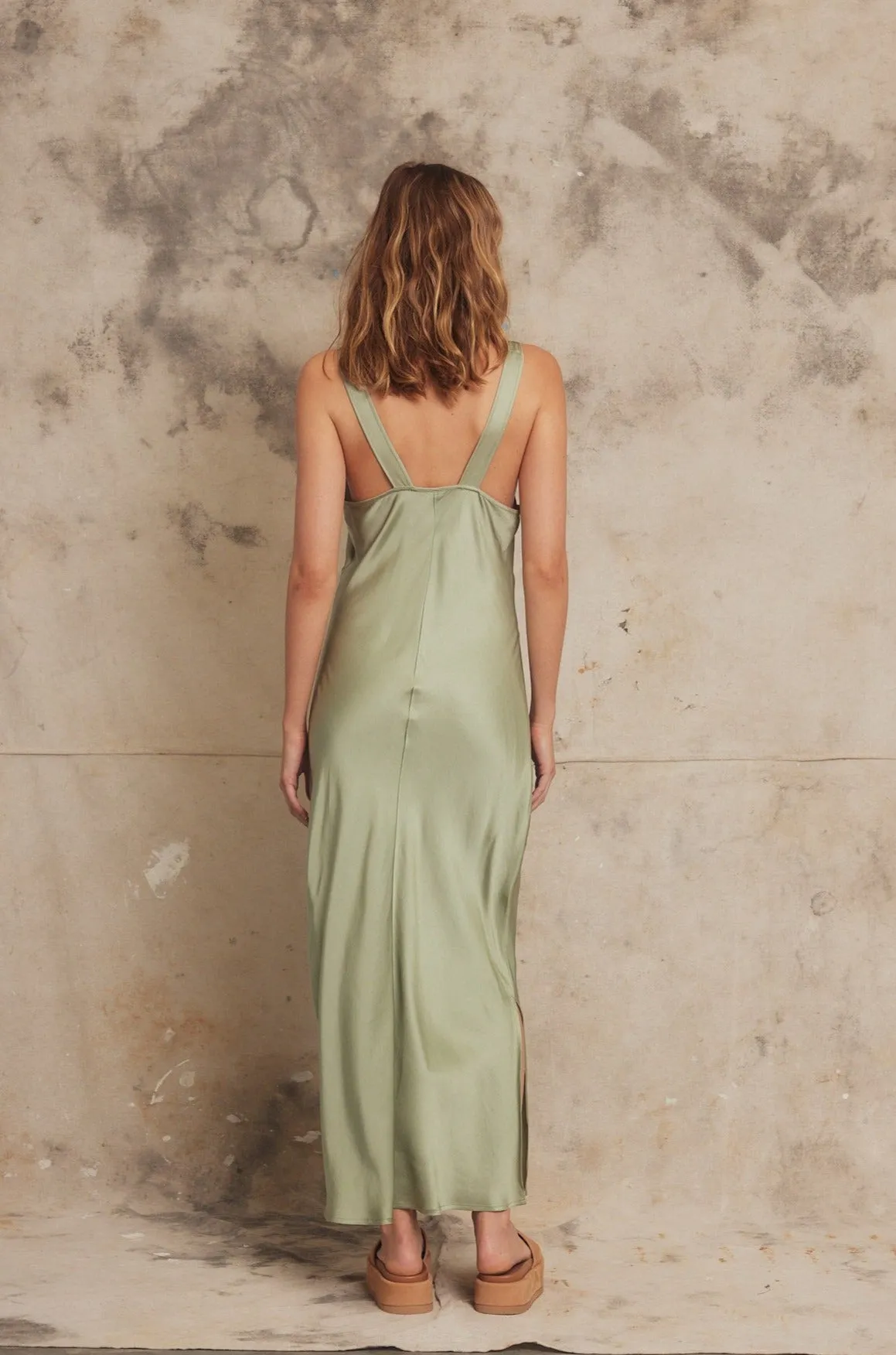 PIPPA Alessi Satin Slip Maxi Dress