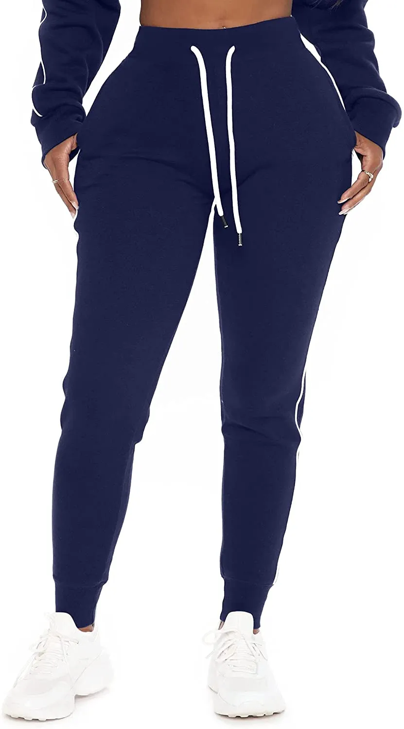 Plus Size Grey High Waisted Athletic Workout Sweatpants