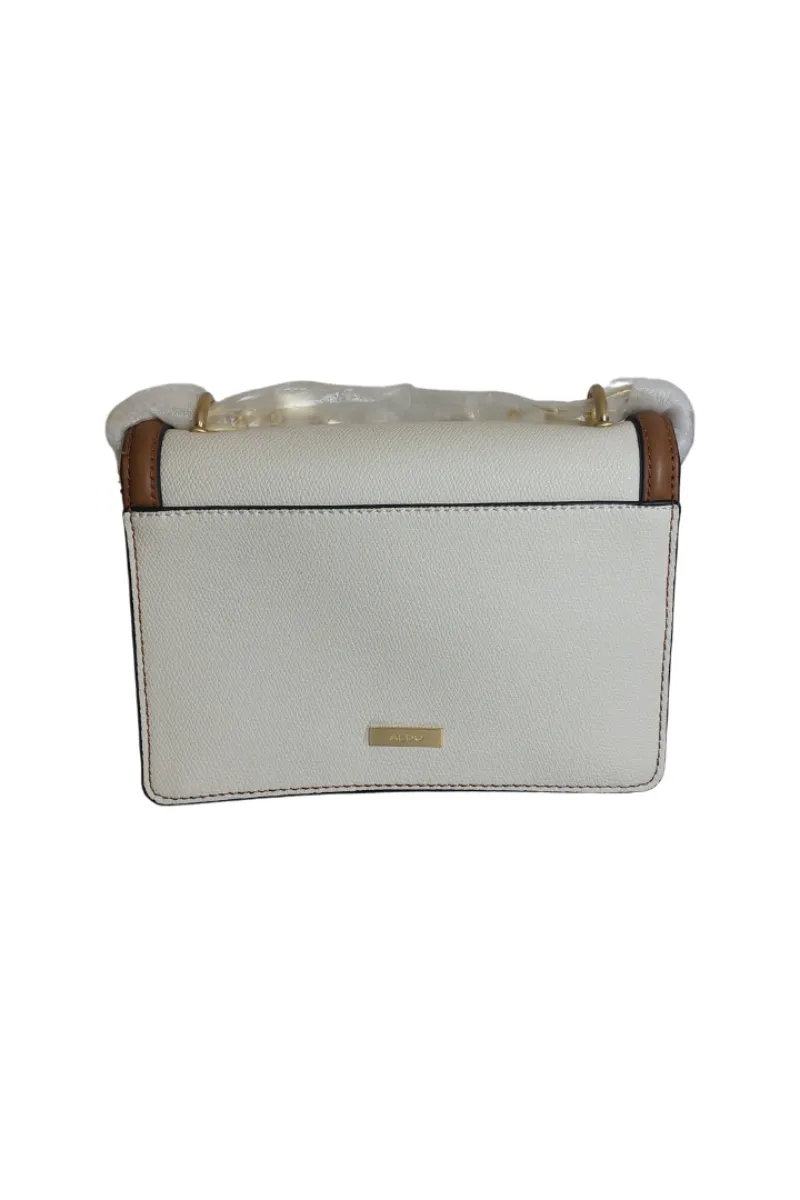 Pre-Loved Treasures - ALDO Tan & Cream Leatherette 'Weevils' Crossbody Bag | Brand New