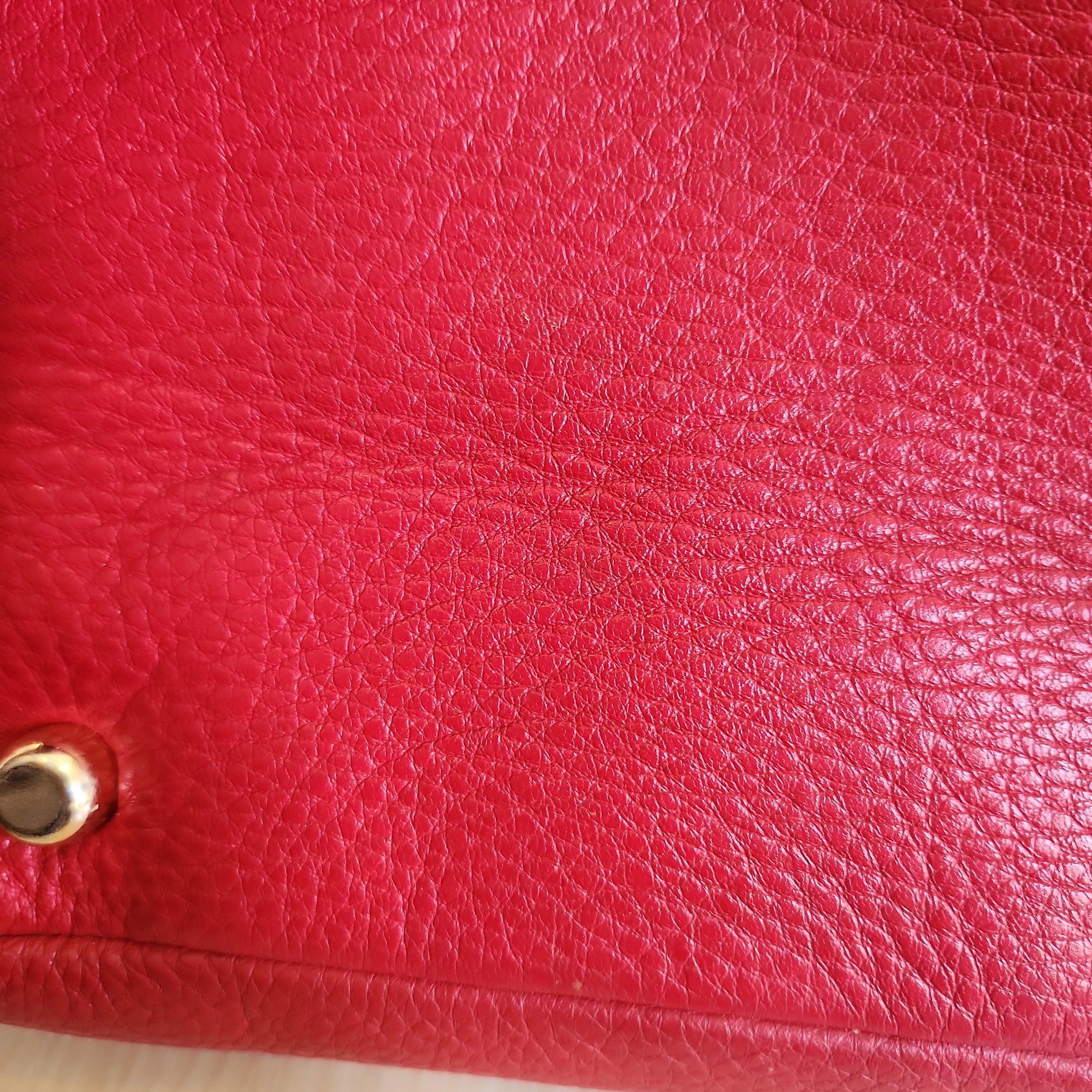 Pre-Loved Treasures - Coach Red Pebbled Leather Tote