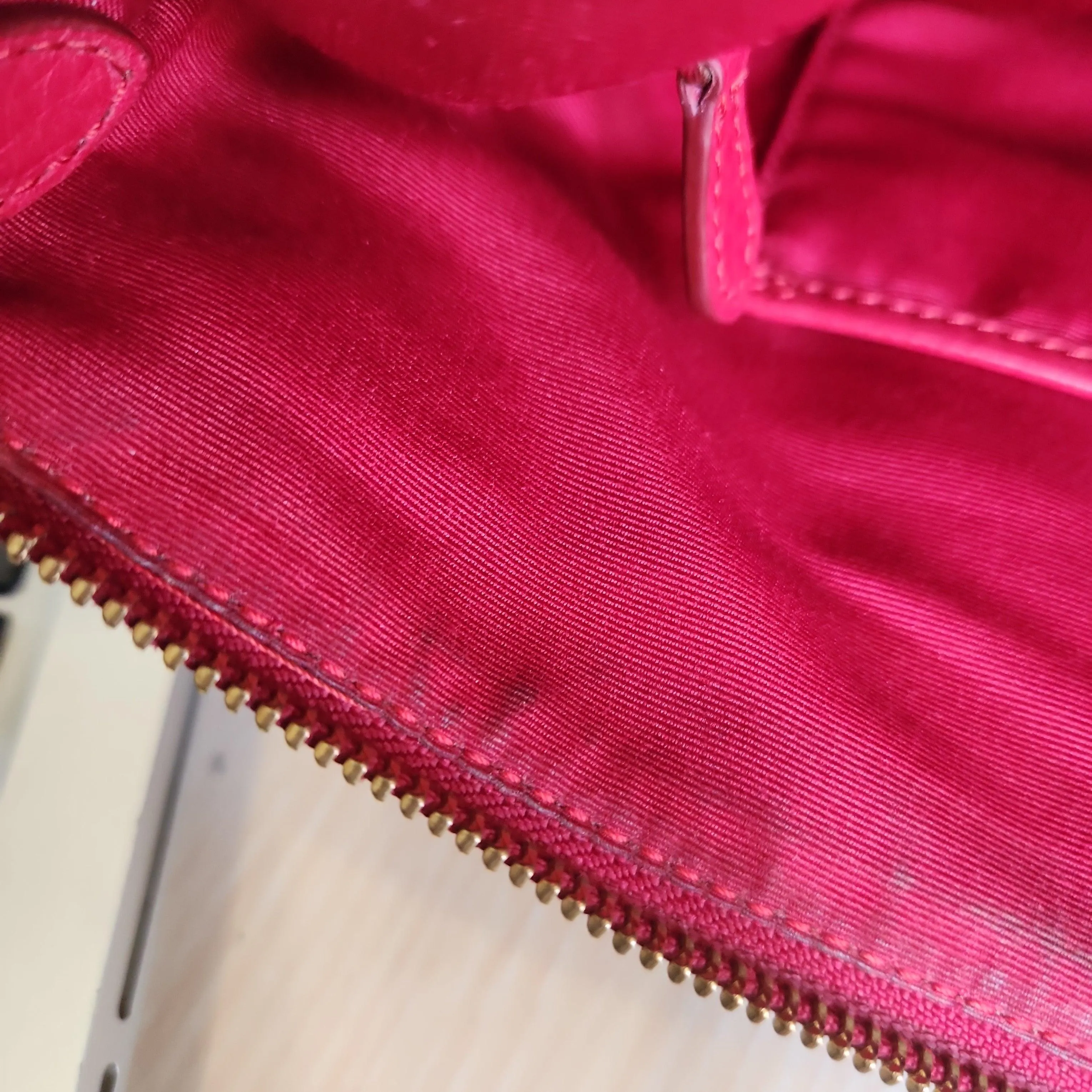 Pre-Loved Treasures - Coach Red Pebbled Leather Tote