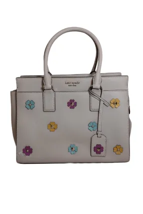 Pre-Loved Treasures - Kate Spade Cameron Spade Flower Aplique Leather Satchel | Gently Used