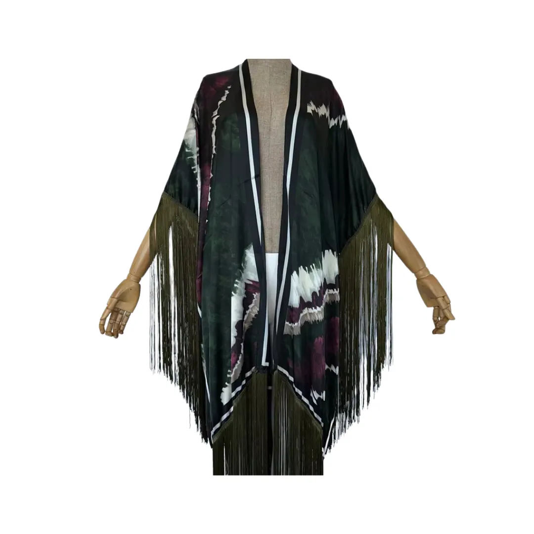 Pre Order: Tassel Cover Up Kimono Cardigan - WINI