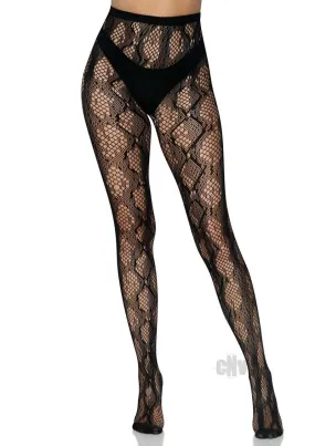 Python Net Tights - One Size - Black