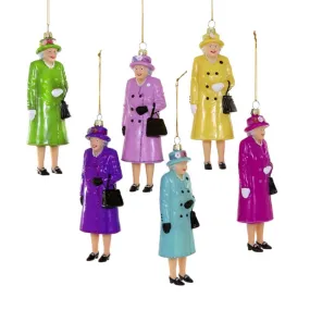 Queen Elizabeth II in Colored Coat Ornament 6.5"