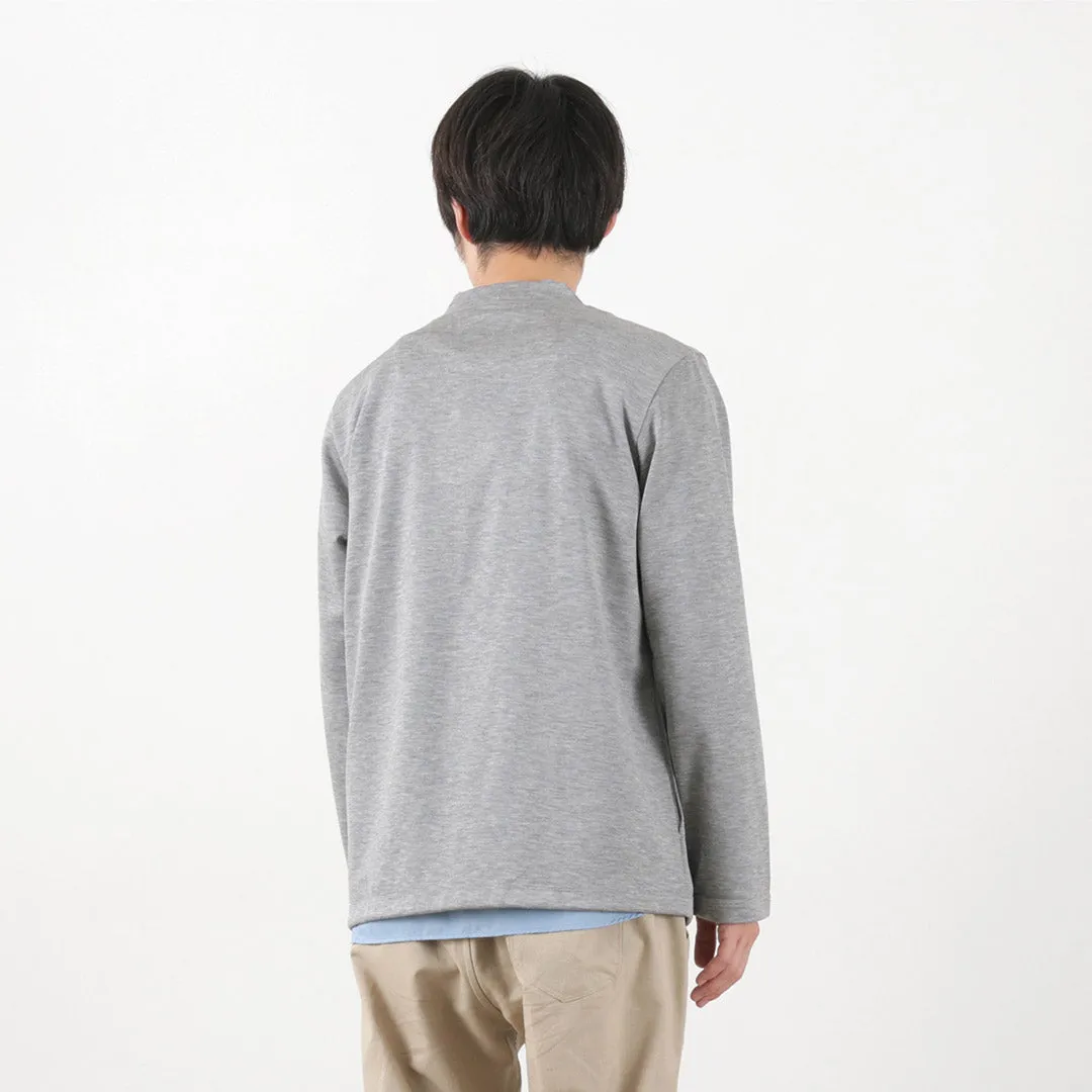 RE MADE IN TOKYO JAPAN / Viscose knit crew neck Cardigan