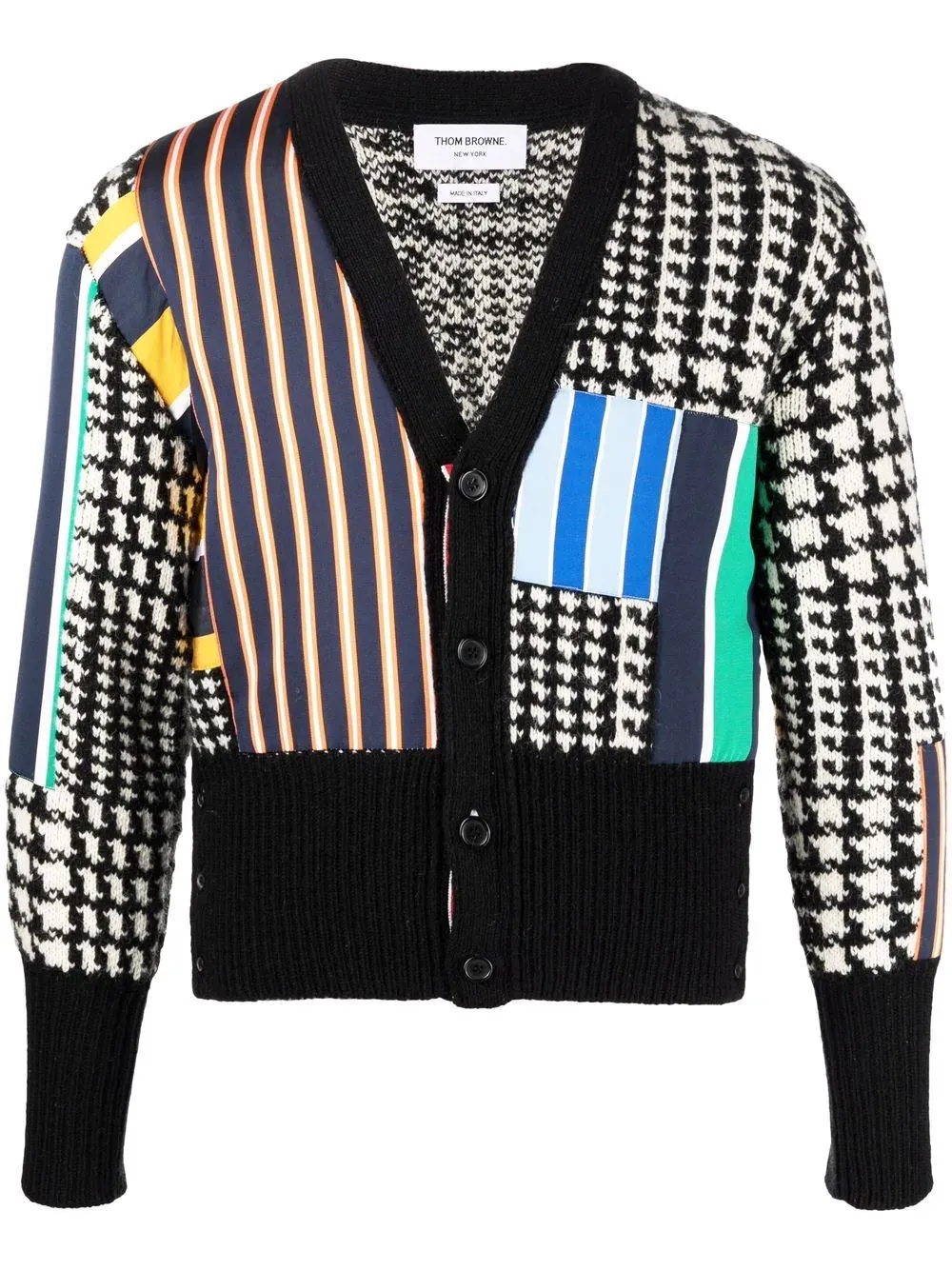 Rep Stripe Patchwork Cardigan