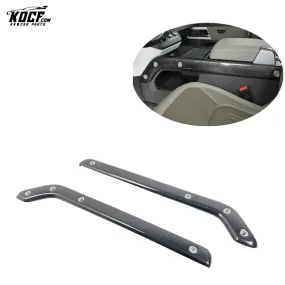 Replacement Carbon Fiber Interior Trim Center Console Trim Strip For Land Rover Defender 90 110 model 2020-23