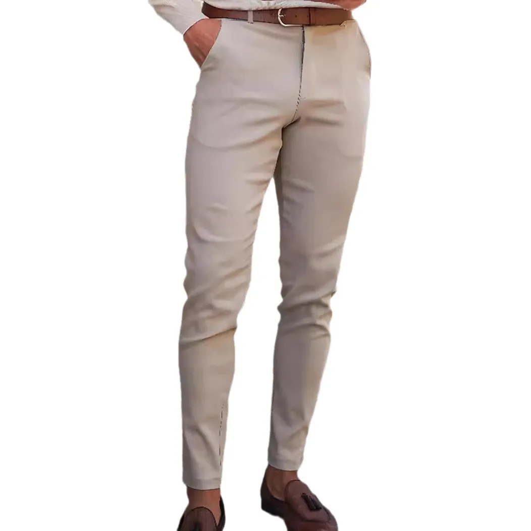 Riolio business casual men Spring and Summer Casual Pants Autumn New Men's Outdoor Slim Stretch Pants Straight Sports Pants