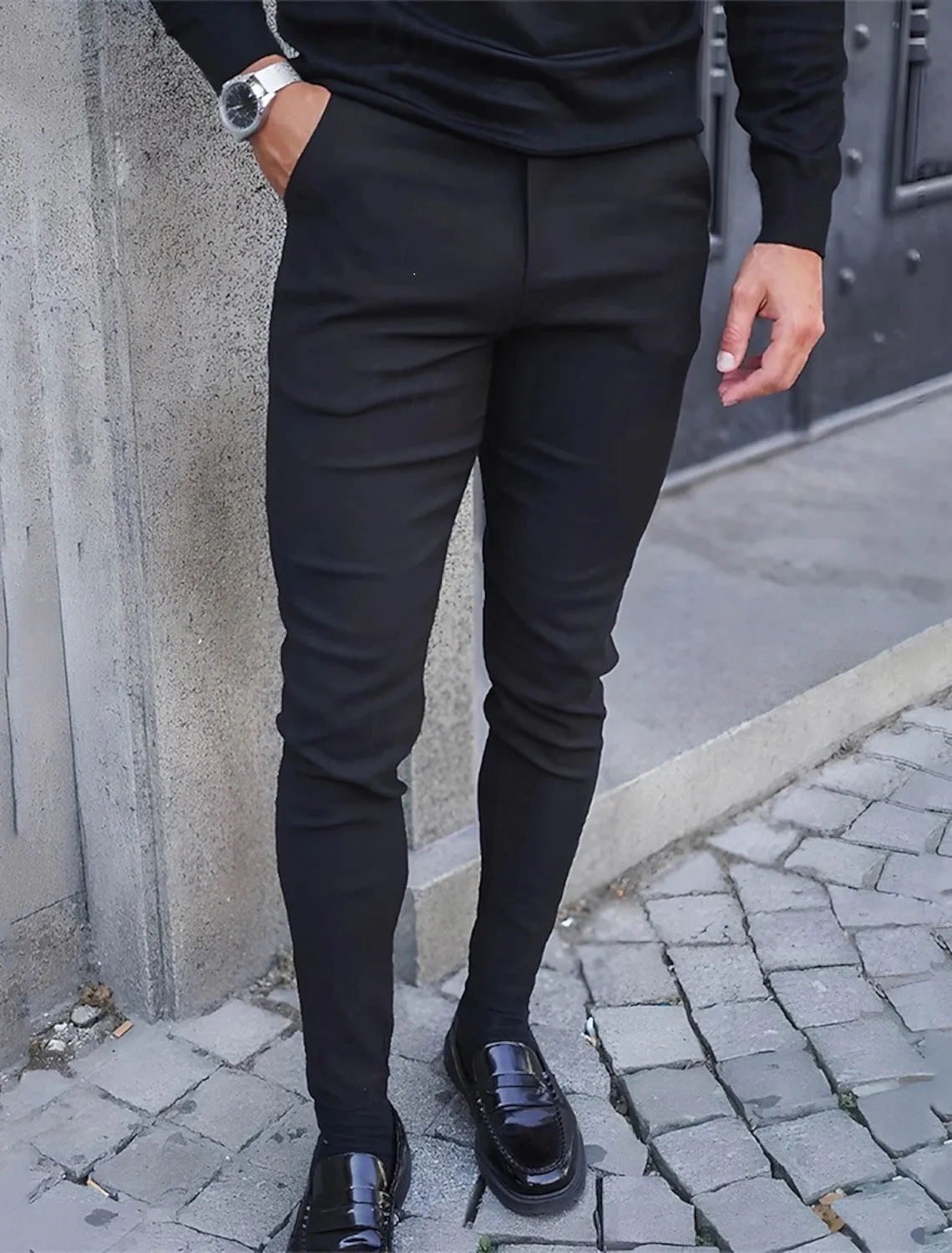 Riolio business casual men Spring and Summer Casual Pants Autumn New Men's Outdoor Slim Stretch Pants Straight Sports Pants