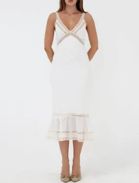 Rosita Midi Dress | White