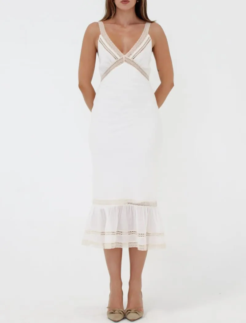 Rosita Midi Dress | White