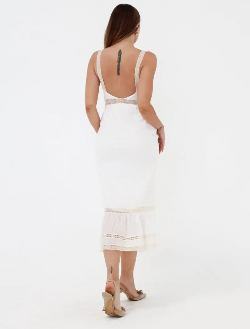 Rosita Midi Dress | White