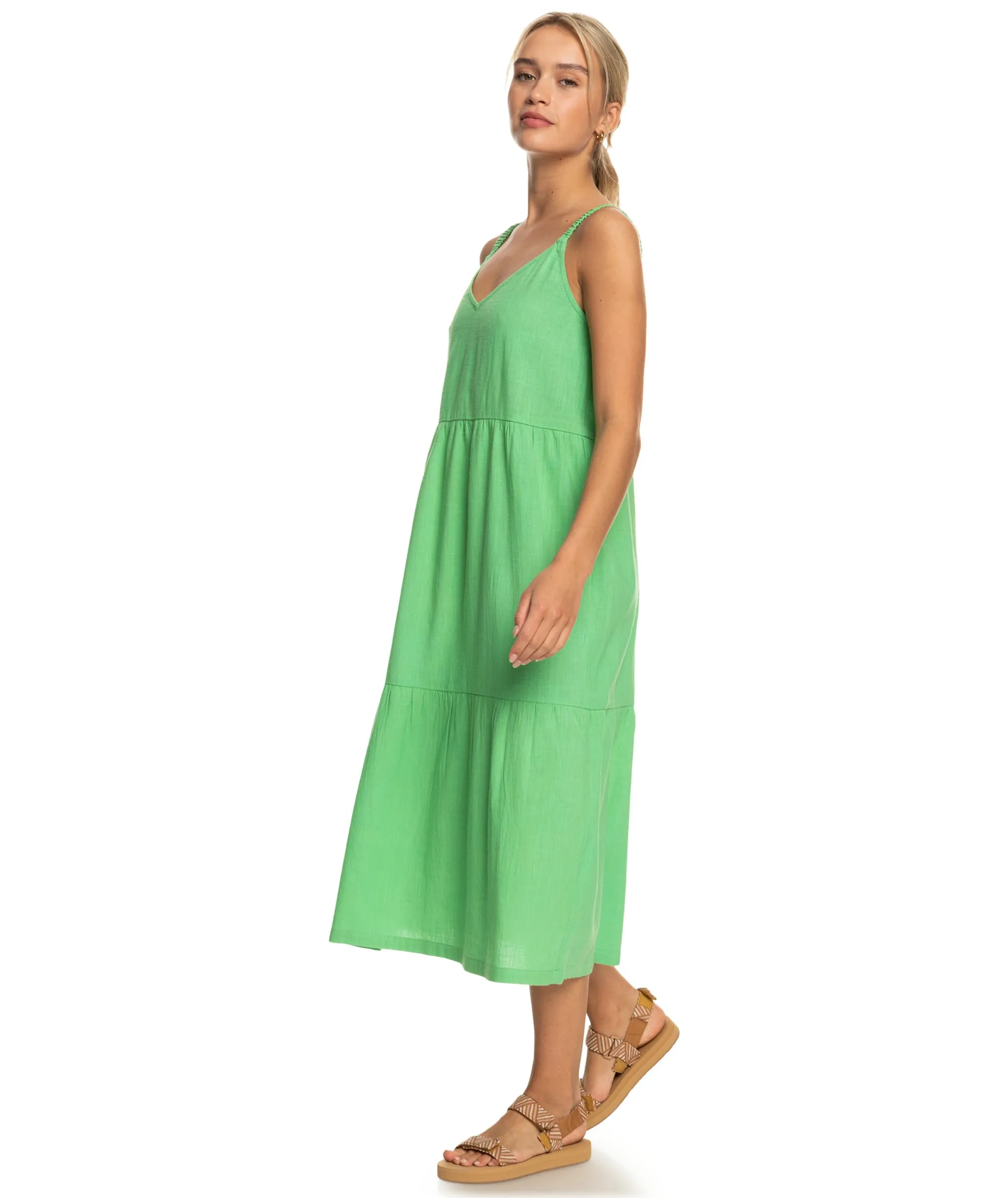 Roxy Waiting Line Dress-Absinthe Green