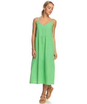 Roxy Waiting Line Dress-Absinthe Green