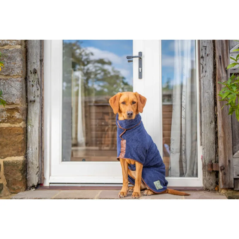 Ruff and Tumble Country Dog Drying Coat - Navy