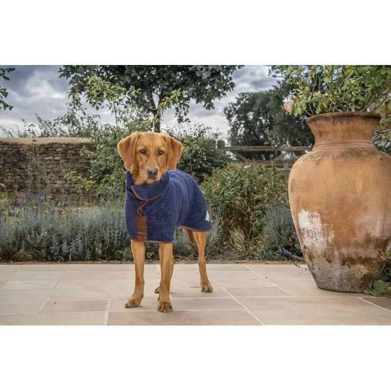 Ruff and Tumble Country Dog Drying Coat - Navy