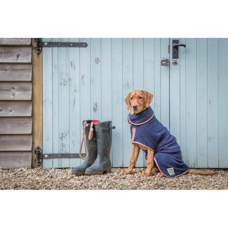 Ruff and Tumble Country Dog Drying Coat - Navy