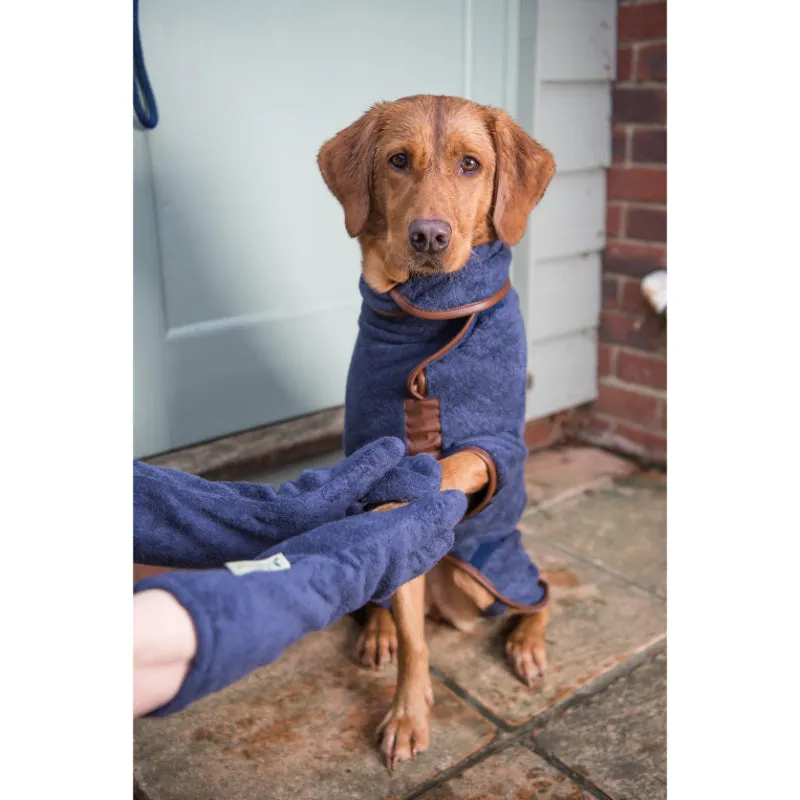 Ruff and Tumble Country Dog Drying Coat - Navy