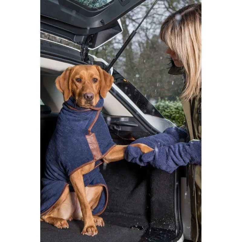 Ruff and Tumble Country Dog Drying Coat - Navy