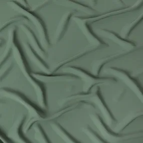 Sage green plain synthetic stretchable barbie crepe fabric-D17016